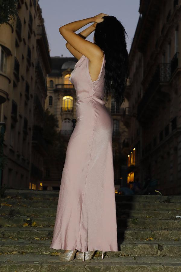 Robe longue col benitier store